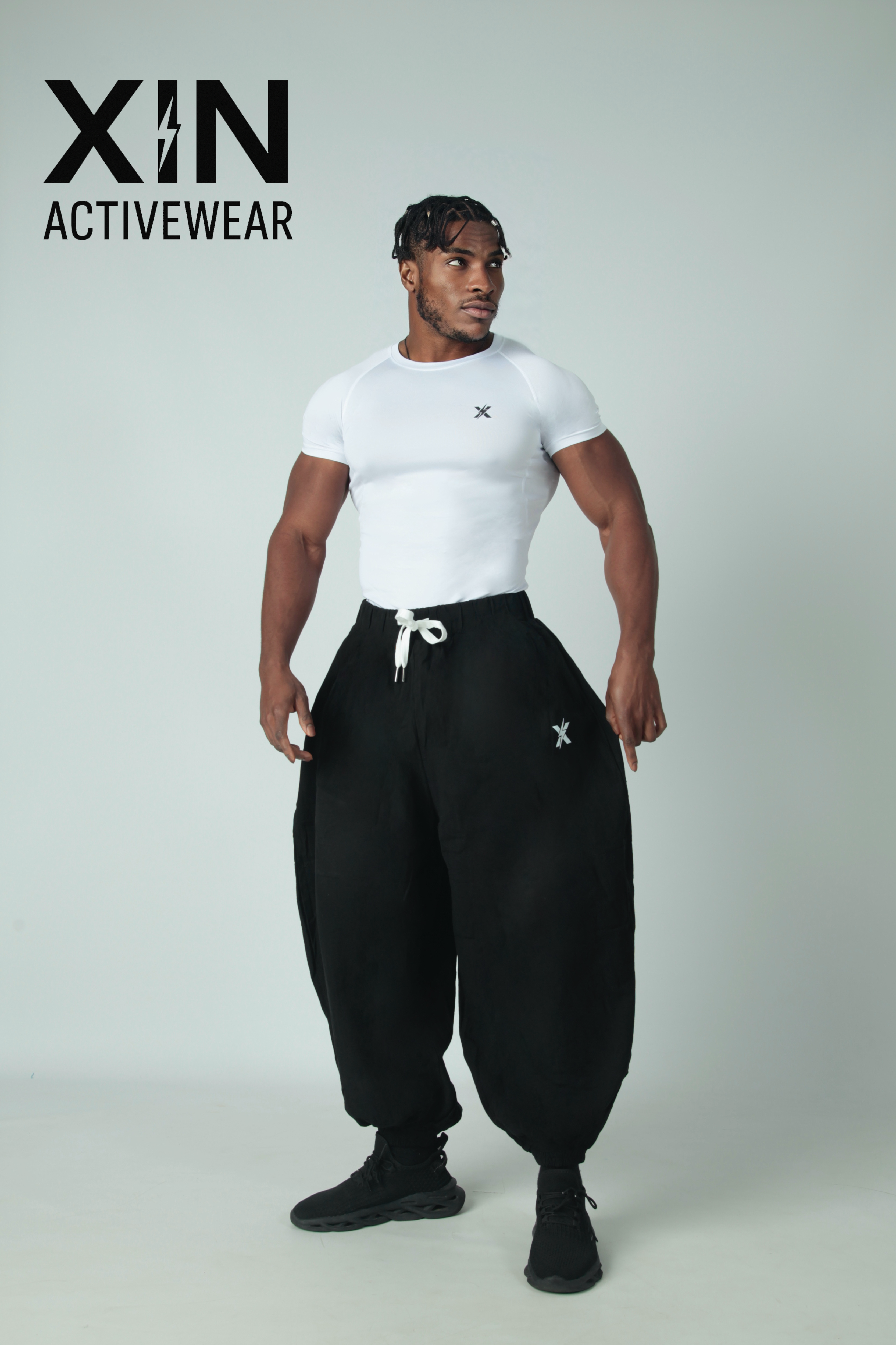 Warrior Fit Pants – Harem Wide Black