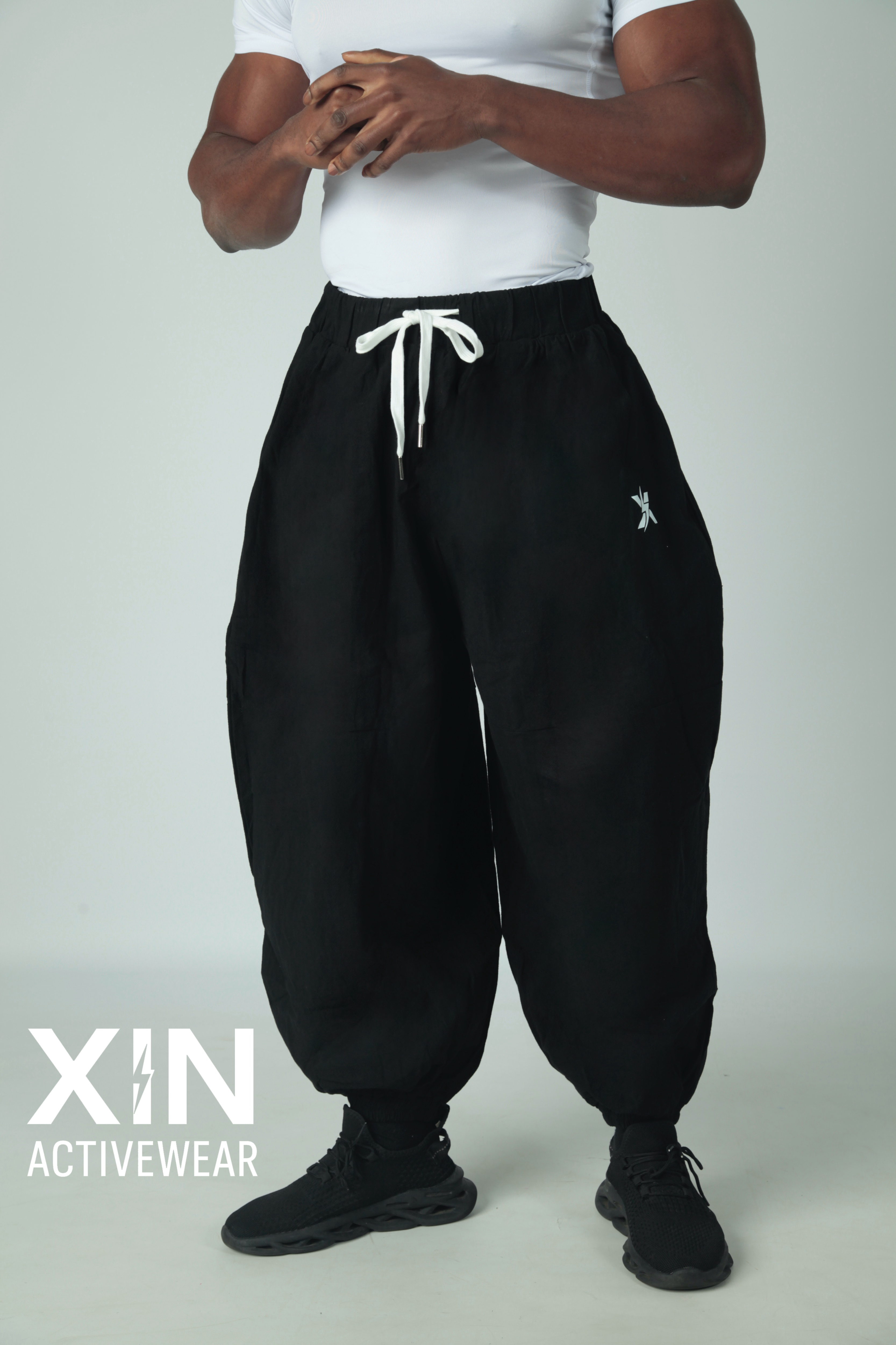 Warrior Fit Pants – Harem Wide Black